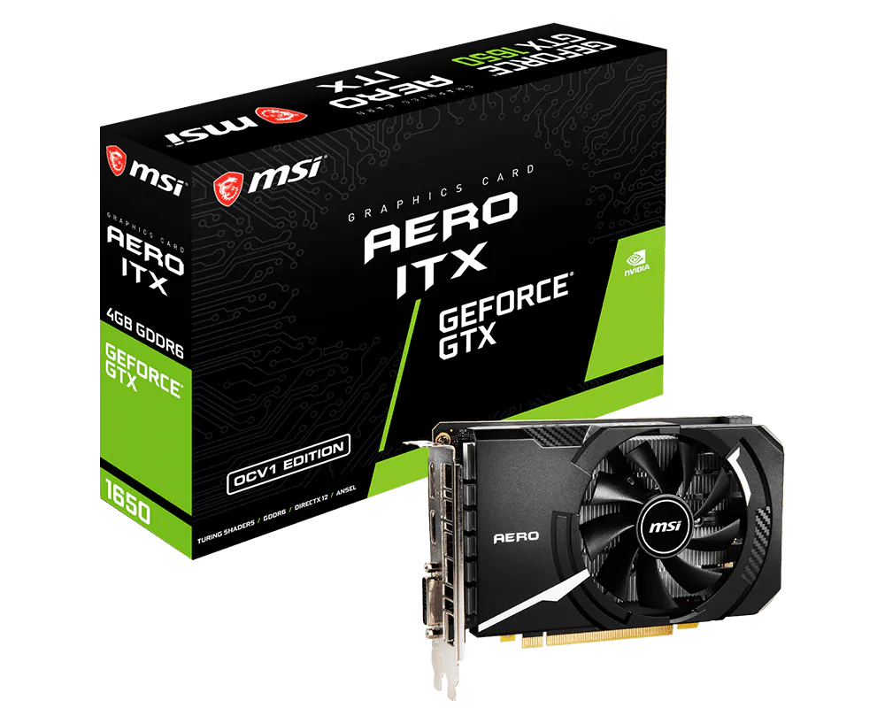 MSI GeForce GTX 1650 D6 AERO ITX OCV1